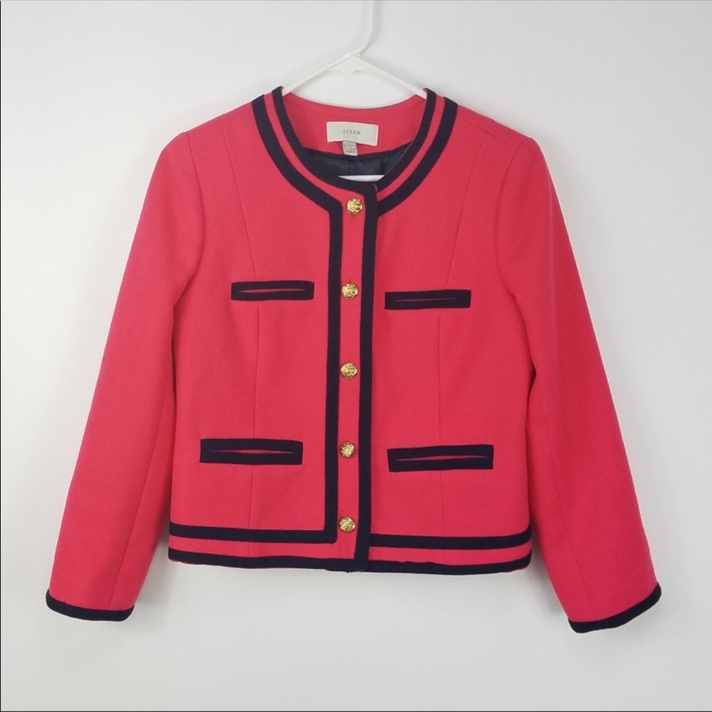 💗 Pink J Crew Blazer 100% wool 💗
